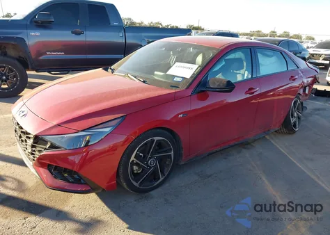 2022 Hyundai Elantra N Line из США, поврежденный, VIN KMHLR4AF6NU289197